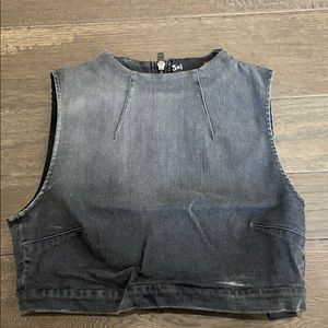 3x1 Denim Crop Top